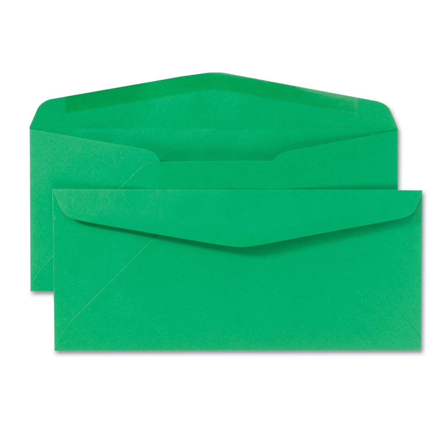 Colored Envelope, #10, Commercial Flap, Gummed Closure, 4.13 x 9.5, Green, 25/Pack - 