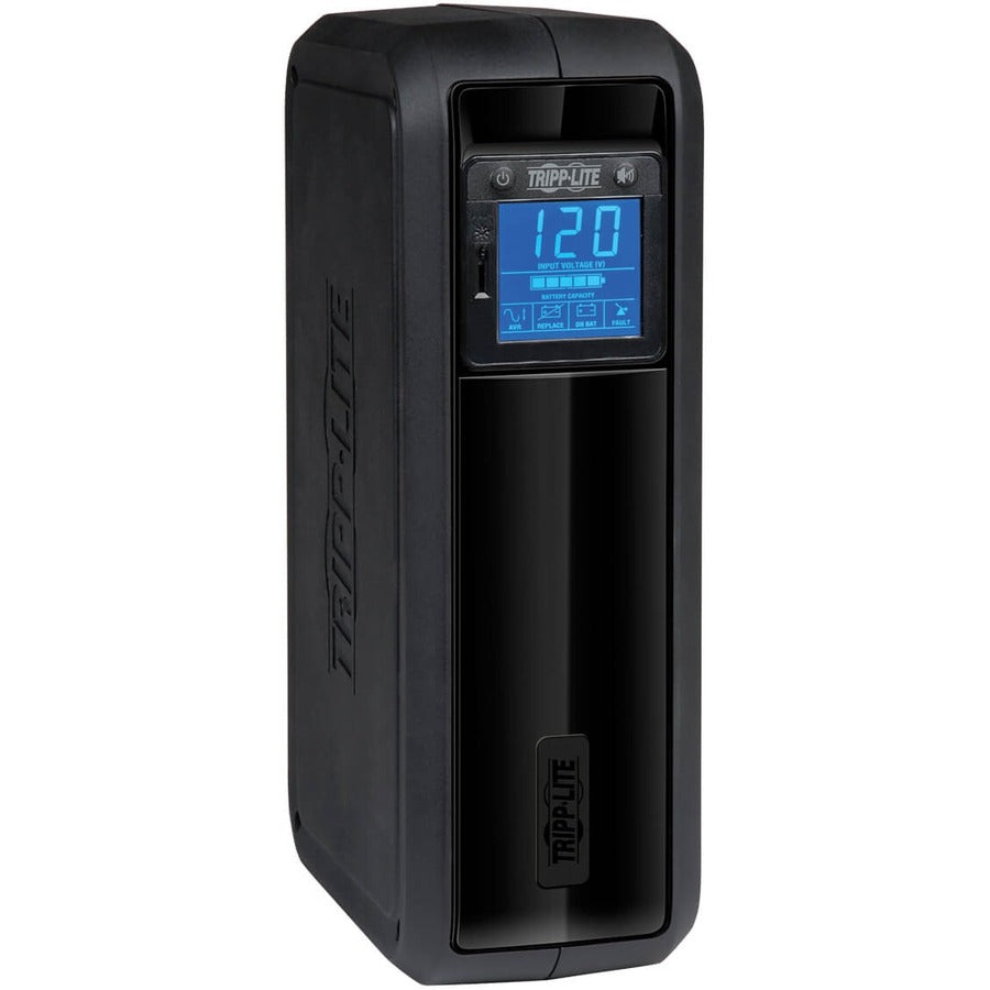 Tripp Lite by Eaton UPS OmniSmart LCD 120V 650VA 350W Line-Interactive UPS Tower LCD display USB port - 8 Hour Recharge - 3.20 Minute Stand-by - 110 V AC Input - 120 V AC Output - 8 x NEMA 5-15R