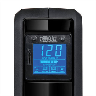 Tripp Lite by Eaton UPS OmniSmart LCD 120V 650VA 350W Line-Interactive UPS Tower LCD display USB port - 8 Hour Recharge - 3.20 Minute Stand-by - 110 V AC Input - 120 V AC Output - 8 x NEMA 5-15R