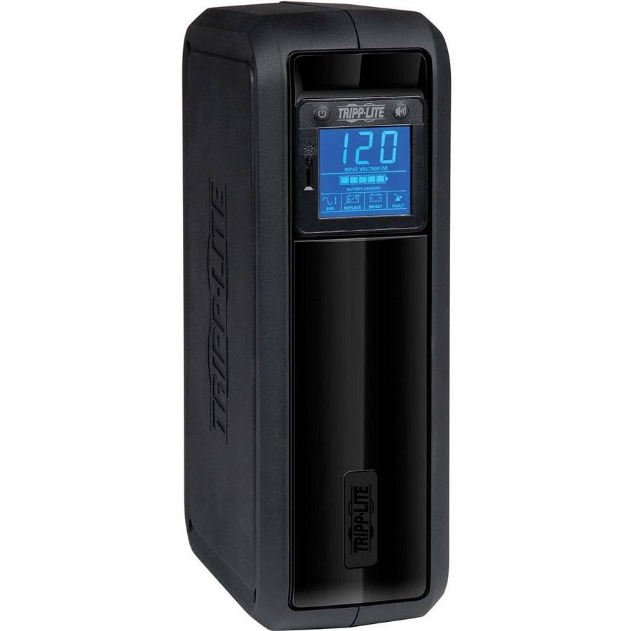 Tripp Lite by Eaton UPS OmniSmart LCD 120V 650VA 350W Line-Interactive UPS Tower LCD display USB port - 8 Hour Recharge - 3.20 Minute Stand-by - 110 V AC Input - 120 V AC Output - 8 x NEMA 5-15R