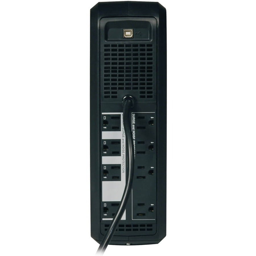 Tripp Lite by Eaton UPS OmniSmart LCD 120V 650VA 350W Line-Interactive UPS Tower LCD display USB port - 8 Hour Recharge - 3.20 Minute Stand-by - 110 V AC Input - 120 V AC Output - 8 x NEMA 5-15R