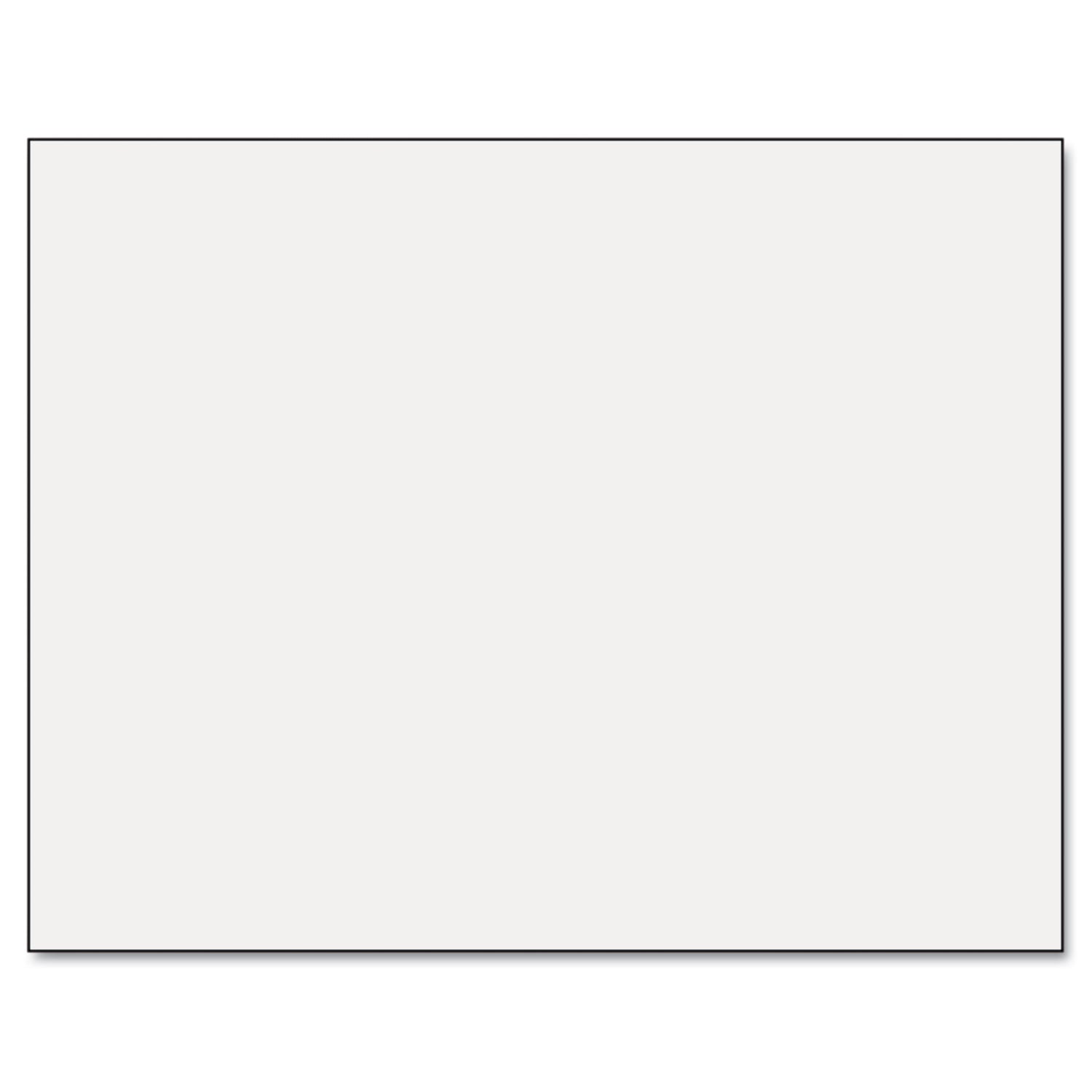 Six-Ply Railroad Board, 22 x 28, White, 25/Carton - 