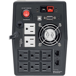 Tripp Lite by Eaton UPS OmniVS 120V 1500VA 940W Line-Interactive UPS Extended Run Tower USB port Battery Backup - Tower - 4 Hour Recharge - 5 Minute Stand-by - 110 V AC Input - 120 V AC Output - 2 x NEMA 5-15R, 6 x NEMA 5-15R