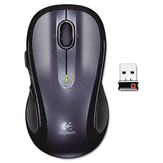 M510 Wireless Mouse, 2.4 GHz Frequency/30 ft Wireless Range, Right Hand Use, Dark Gray - 