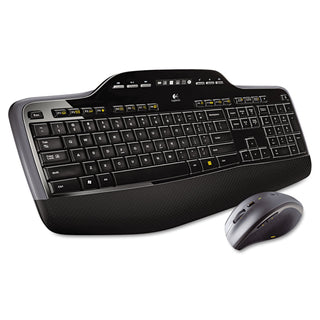MK710 Wireless Keyboard + Mouse Combo, 2.4 GHz Frequency/30 ft Wireless Range, Black - 