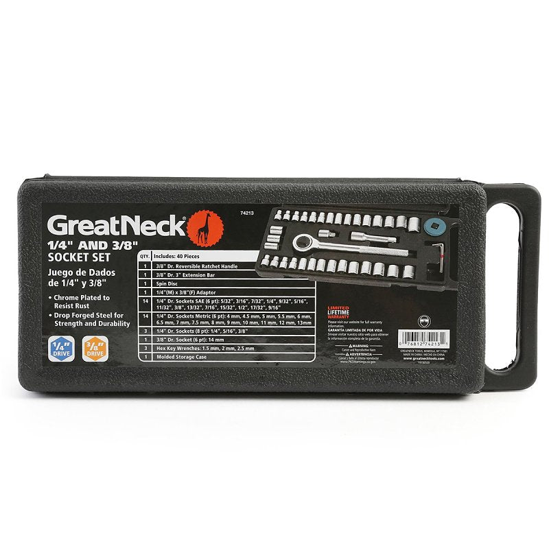 greatneck-74213-ratchet-and-socket-set-steel