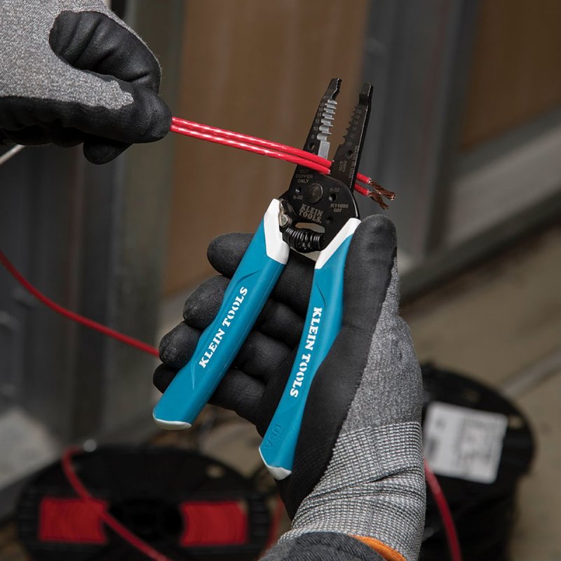 klein-kurve-k11095-wire-stripper-18-to-8-awg-solid-20-to-10-awg-stranded-wire-7-1-4-in-oal-comfort-grip-handle