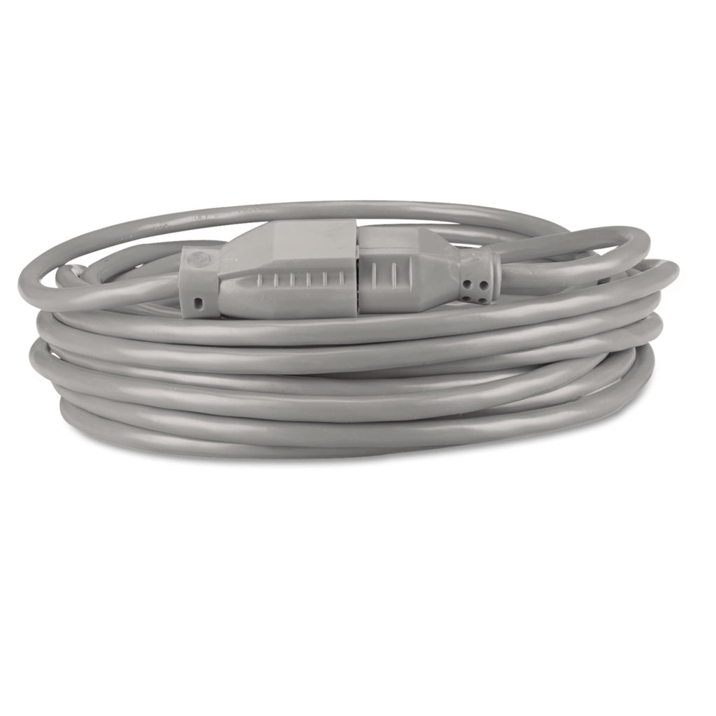 Indoor Heavy-Duty Extension Cord, 15 ft, 13 A, Gray - 