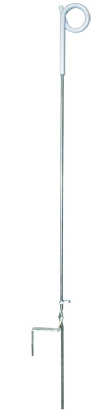 zareba-ptp39a-pigtail-step-in-fence-post-4-ft-oah-plastic-steel-silver