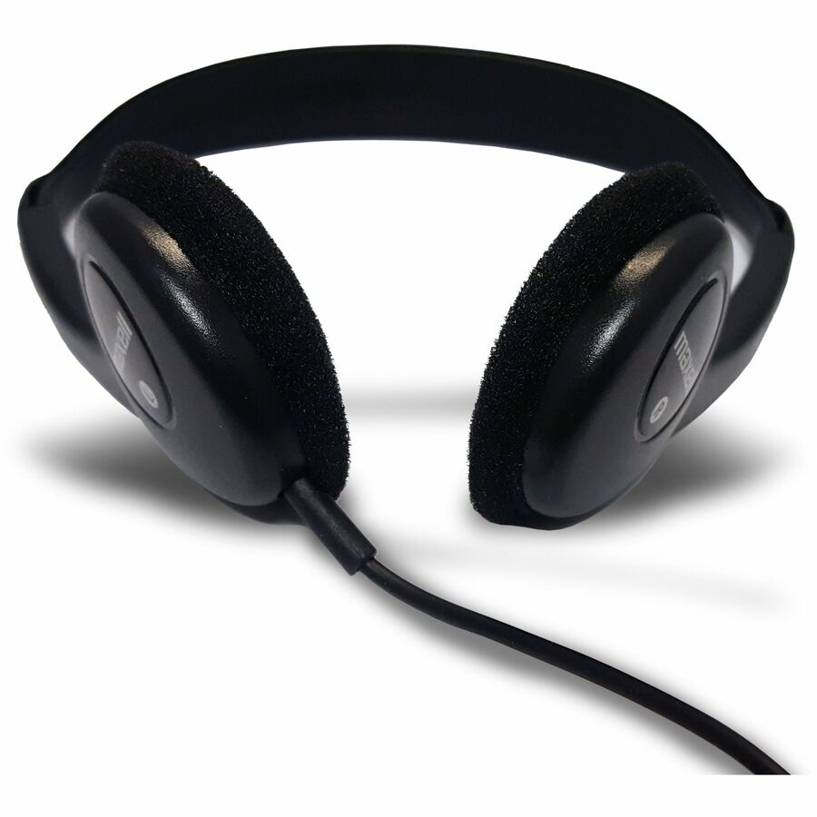 HP-100 Headphones, 4 ft Cord, Black