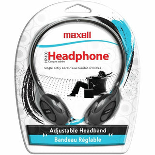 HP-100 Headphones, 4 ft Cord, Black