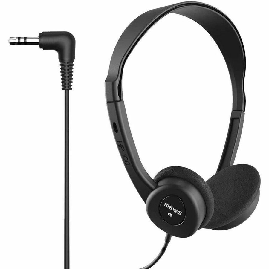 HP-100 Headphones, 4 ft Cord, Black