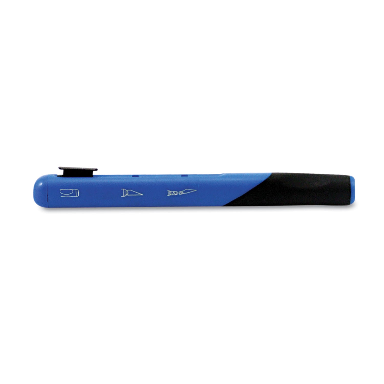 Retract-A-Blade Knife, #11 Blade, 5.25" Plastic Handle, Blue/Black - 