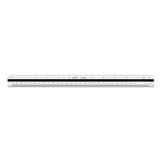 Triangular Scale, Plastic, 12" Long, Engineering, Color-Coded - 