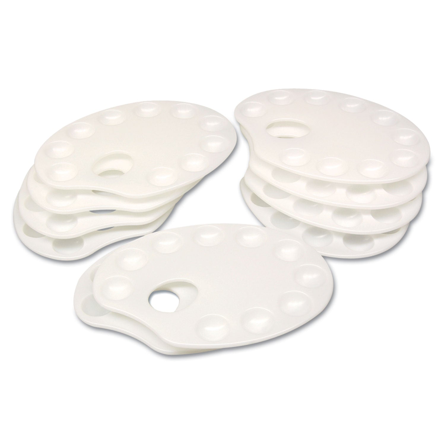 Plastic Paint Trays, White, 10/Pack - 