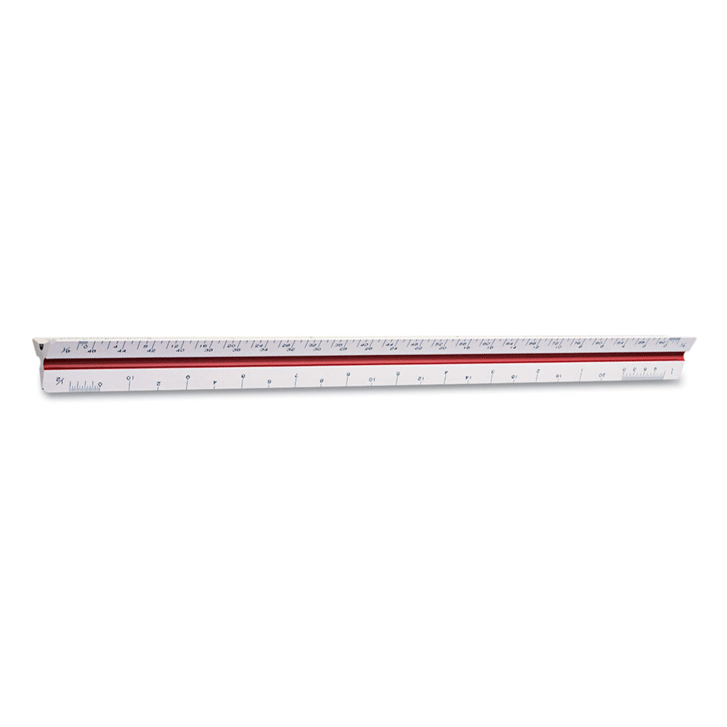 Triangular Scale, Plastic, 12" Long, Architectural, Color-Coded - 