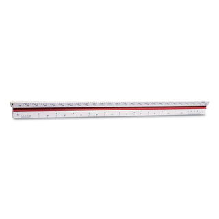 Triangular Scale, Plastic, 12" Long, Architectural, Color-Coded - 