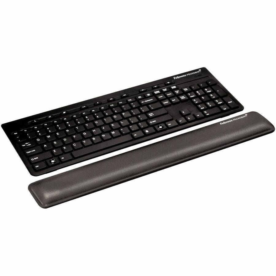 Keyboard Wrist Support with Microban Protection, 18.37 x 2.75, Graphite