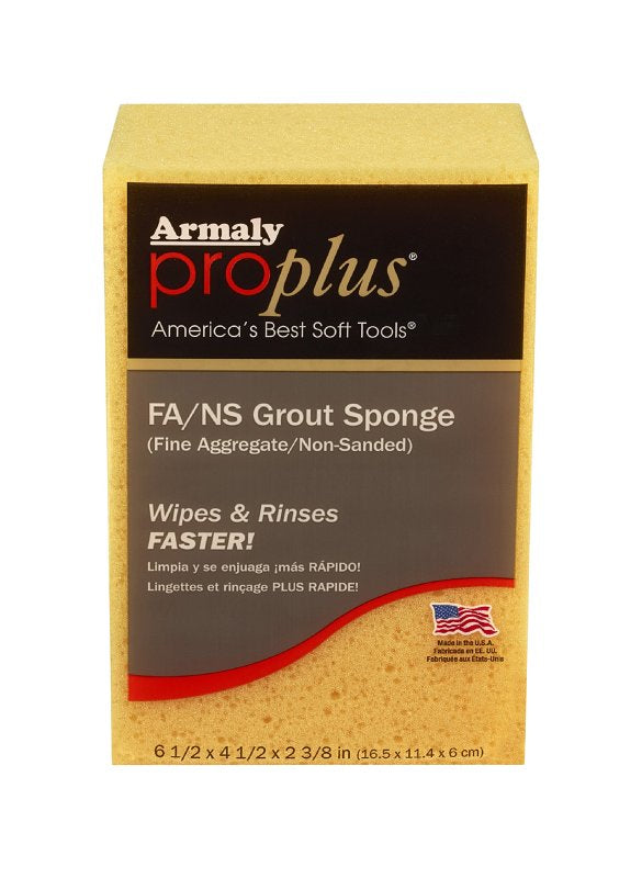 armaly-proplus-00608-fa-ns-grout-sponge-6-1-2-in-l-4-1-2-in-w-2-3-8-in-thick-polyester-yellow
