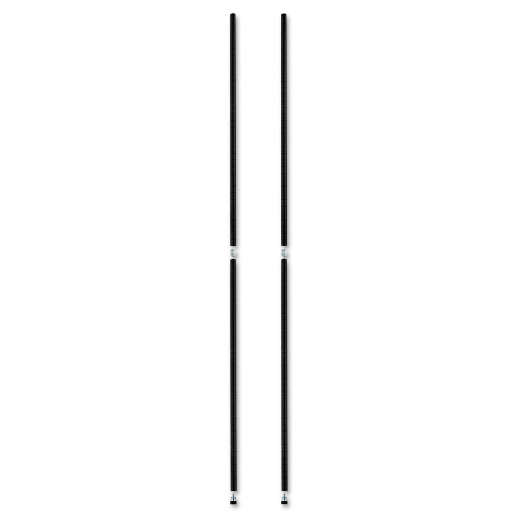 Stackable Posts For Wire Shelving, 36 "High, Black, 4/Pack