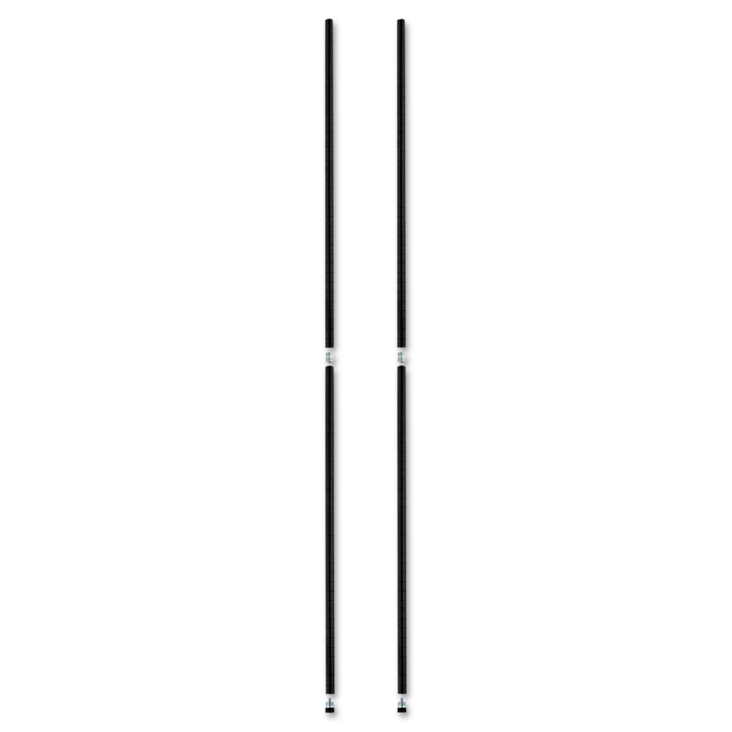 Stackable Posts For Wire Shelving, 36 "High, Black, 4/Pack - 