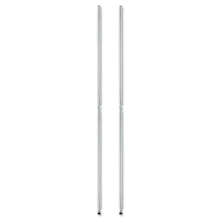 Stackable Posts For Wire Shelving, 36" High, Silver, 4/Pack