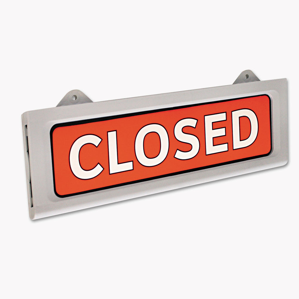 Message/Business Hours Sign, 15 x 20.5, Black/Red - 
