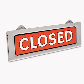 Message/Business Hours Sign, 15 x 20.5, Black/Red - 