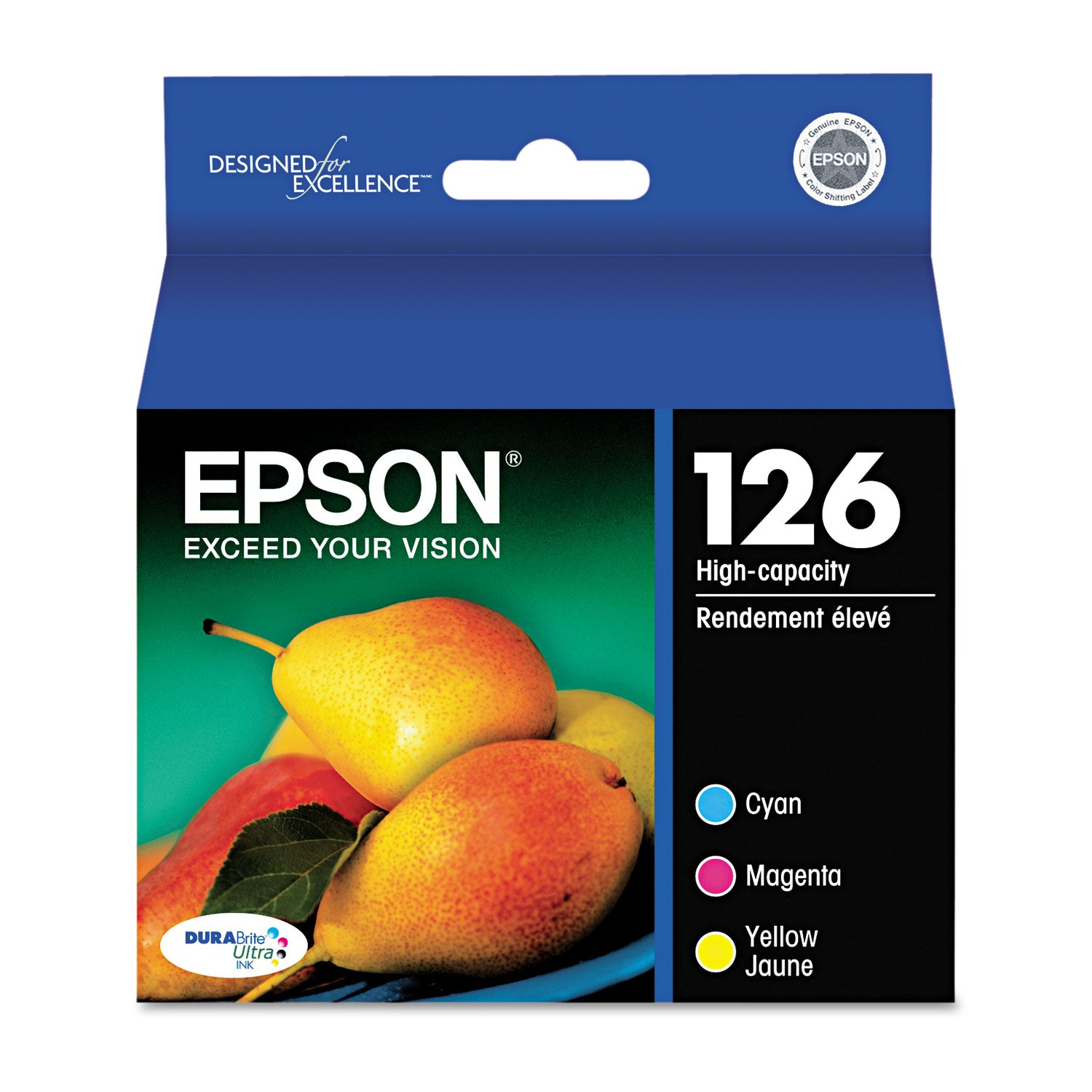 t126520-s-126-durabrite-ultra-high-yield-ink-cyan-magenta-yellow-3-pack_epst126520s - 1