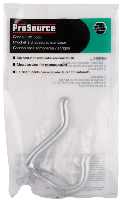 prosource-h62-b075-coat-and-hat-hook-22-lb-2-hook-1-in-opening-zinc-satin-chrome