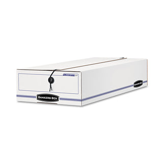 LIBERTY Check and Form Boxes, 11" x 24" x 5", White/Blue, 12/Carton - 