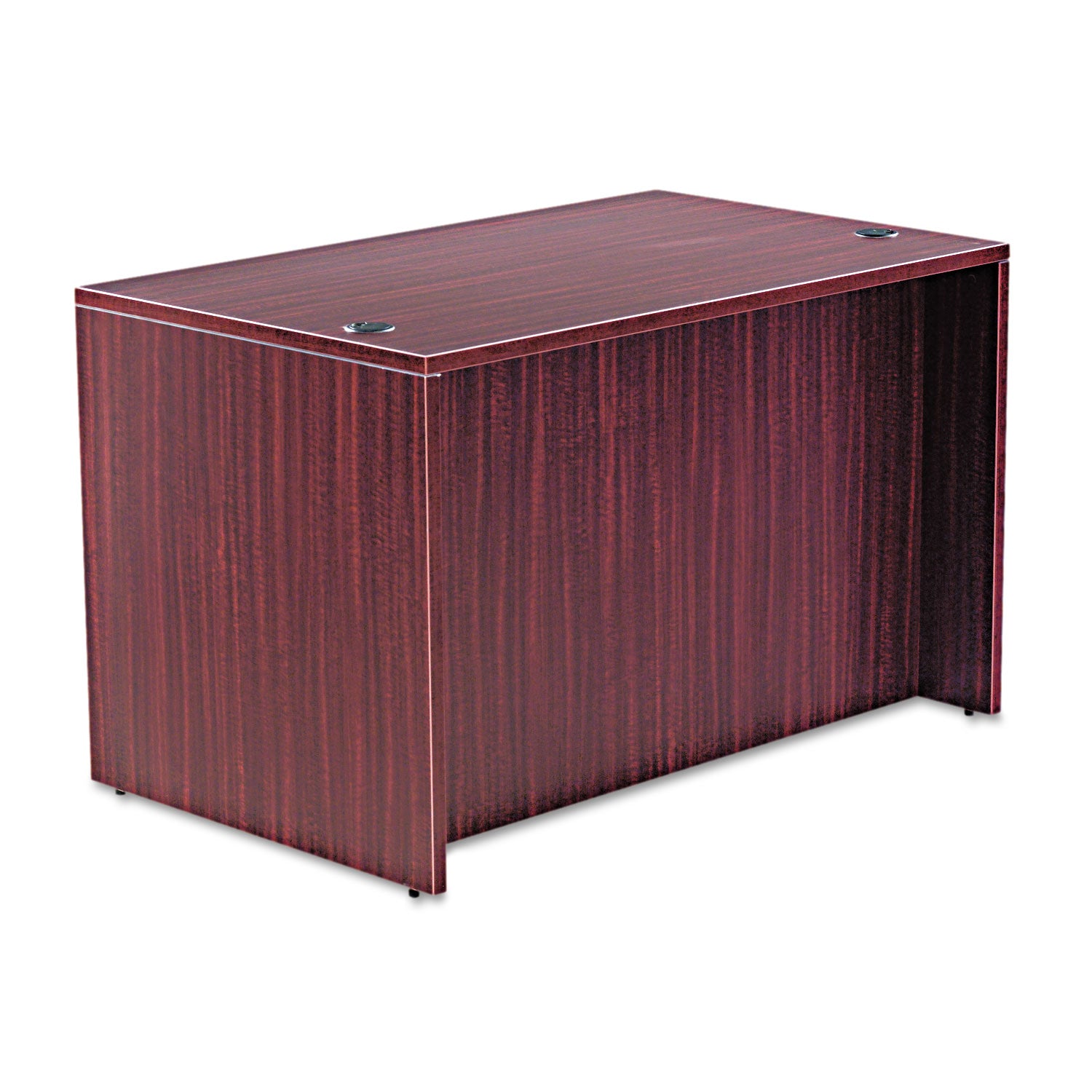 Alera Valencia Series Straight Front Desk Shell, 47.25" x 29.5" x 29.63", Mahogany - 