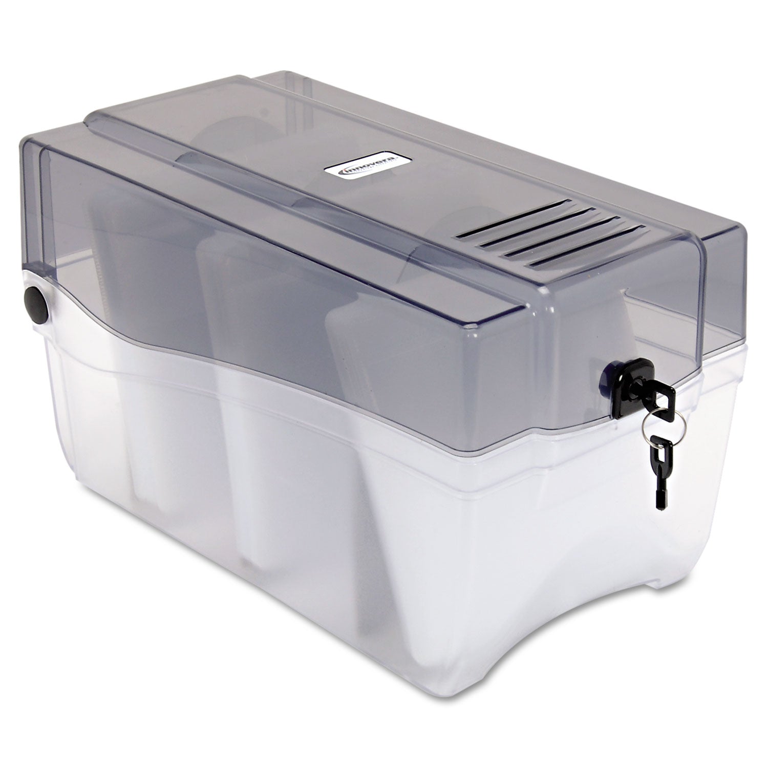 CD/DVD Storage Case, Holds 150 Discs, Clear/Smoke - 