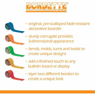 Pacon Bordette Scalloped Decorative Border, Sold as 1 Roll