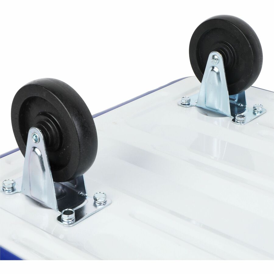 Sparco Folding Platform Truck - Tubular Handle - 330 lb Capacity - 4 Casters - 4" Caster Size - Steel, Plastic - x 18.1" Width x 29" Depth x 29.5" Height - Gray - 1 Each