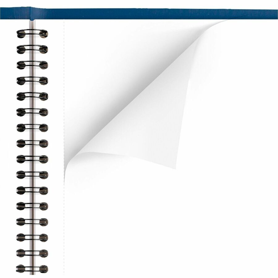 At-A-Glance Fashion Planner - Monthly - 1 Year - January 2024 - December 2024 - 1 Month Double Page Layout - 6 7/8" x 8 3/4" Sheet Size - Wire Bound - Blue - Simulated Leather - Perforated, Memo Section, Address Directory, Phone Directory, Reference