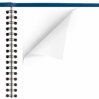 At-A-Glance Fashion Planner - Monthly - 1 Year - January 2024 - December 2024 - 1 Month Double Page Layout - 6 7/8" x 8 3/4" Sheet Size - Wire Bound - Blue - Simulated Leather - Perforated, Memo Section, Address Directory, Phone Directory, Reference