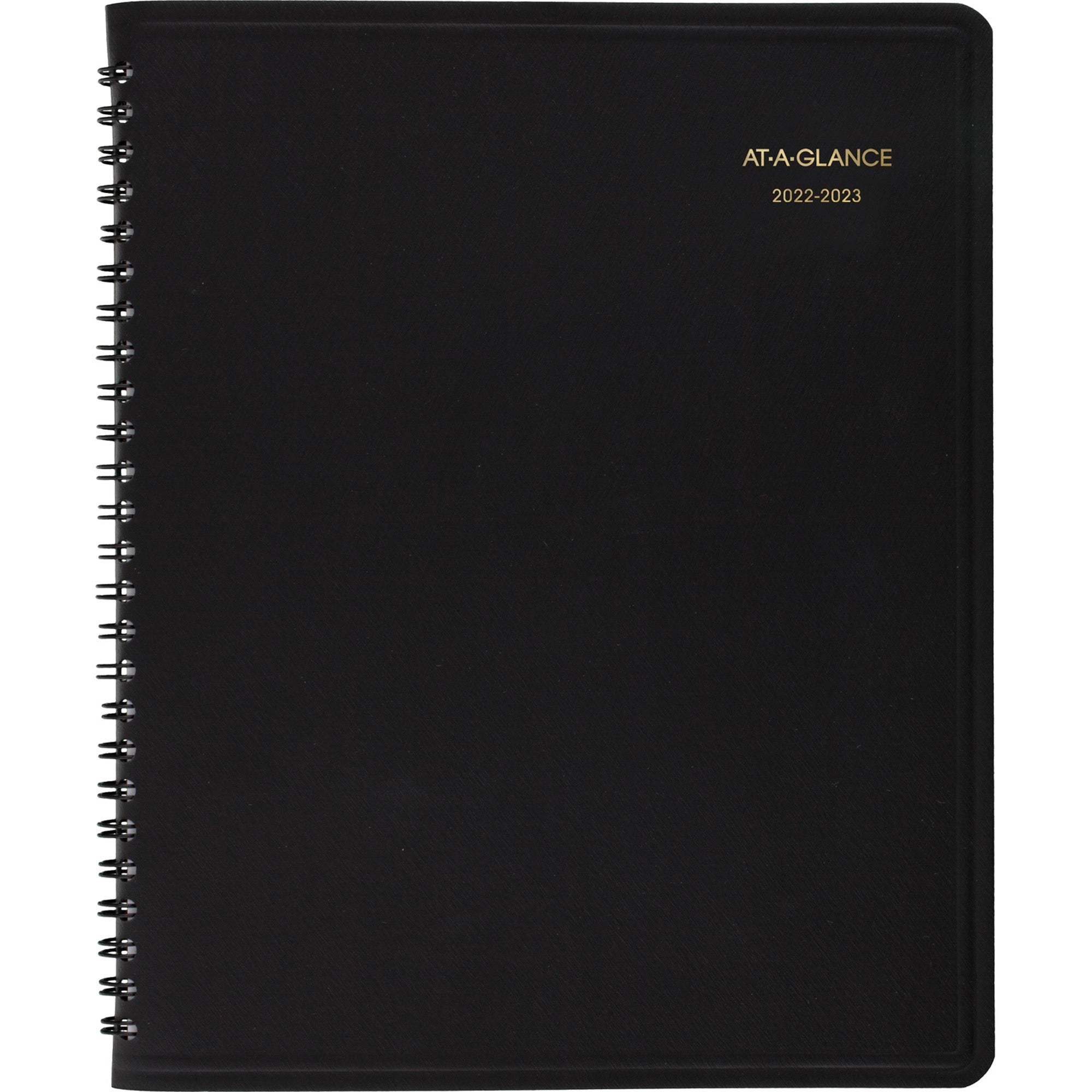 At-A-Glance Monthly Academic Planner - Julian Dates - Monthly - 18 Month - July 2023 - December 2024 - 6 7/8" x 8 3/4" Sheet Size - Black - Address Directory, Phone Directory - 1 Each - 2