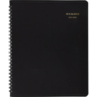 At-A-Glance Monthly Academic Planner - Julian Dates - Monthly - 18 Month - July 2023 - December 2024 - 6 7/8" x 8 3/4" Sheet Size - Black - Address Directory, Phone Directory - 1 Each - 2