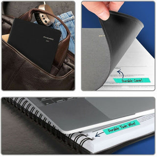 At-A-Glance 24-HourAppointment Book Planner - Julian Dates - Daily - 1 Year - January 2024 - December 2024 - 12:00 AM to 11:00 PM - Hourly - 1 Day Single Page Layout - 4 7/8" x 8" Sheet Size - Wire Bound - Black - Simulated Leather - 1 Each