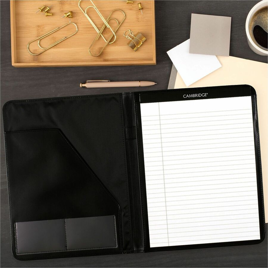 Executive Monthly Padfolio, 11 x 9, Black Cover, 13-Month (Jan to Jan): 2024 to 2025