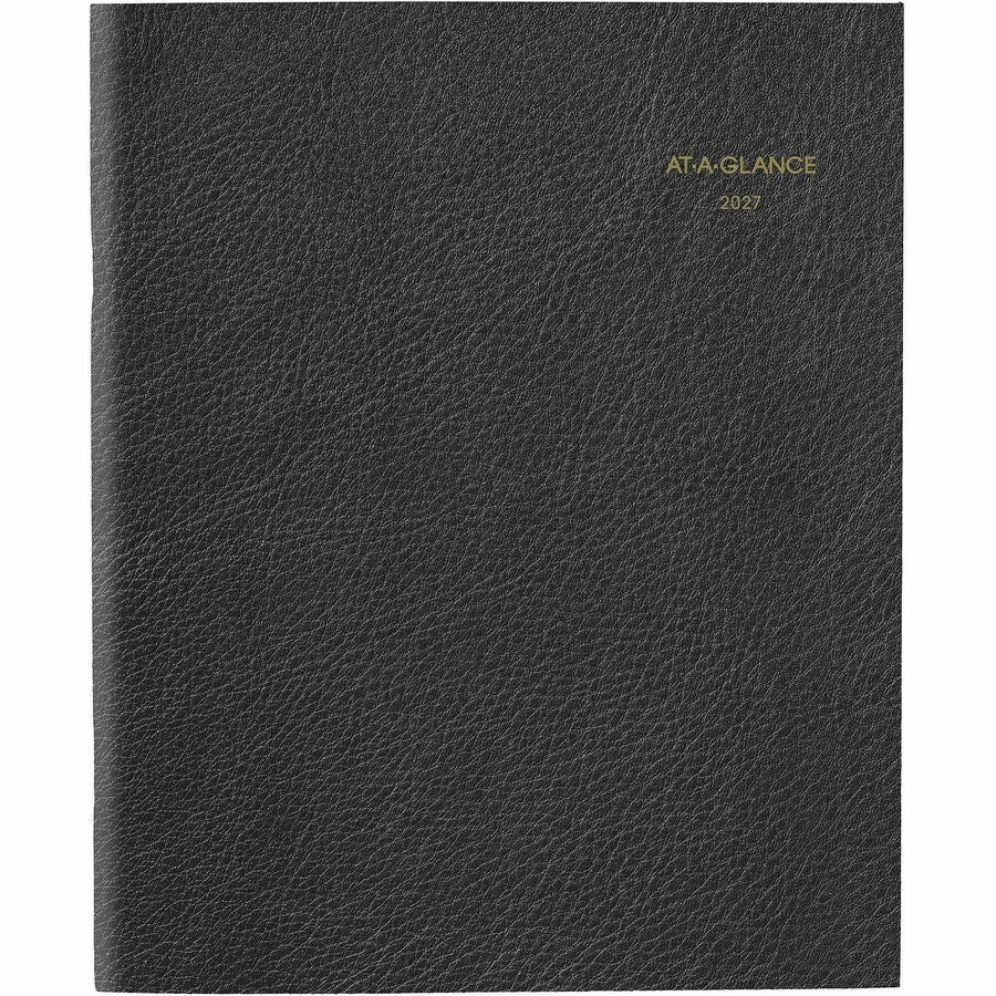 At-A-Glance Executive Padfolio Refill for 70-290 - Large Size - Julian Dates - Monthly - 13 Month - January 2024 - January 2025 - 1 Month Double Page Layout - 9" x 11" White Sheet - Stapled - White - Paper - Bleed Resistant - 1 Each