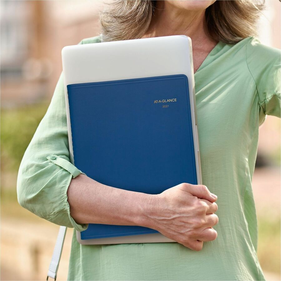 At-A-Glance Fashion Appointment Book Planner - Large Size - Julian Dates - Weekly - 1 Year - January 2024 - December 2024 - 8:00 AM to 9:45 PM - Quarter-hourly, 8:00 AM to 5:45 PM - Quarter-hourly - 1 Week Double Page Layout - 8 1/4" x 11" White Shee
