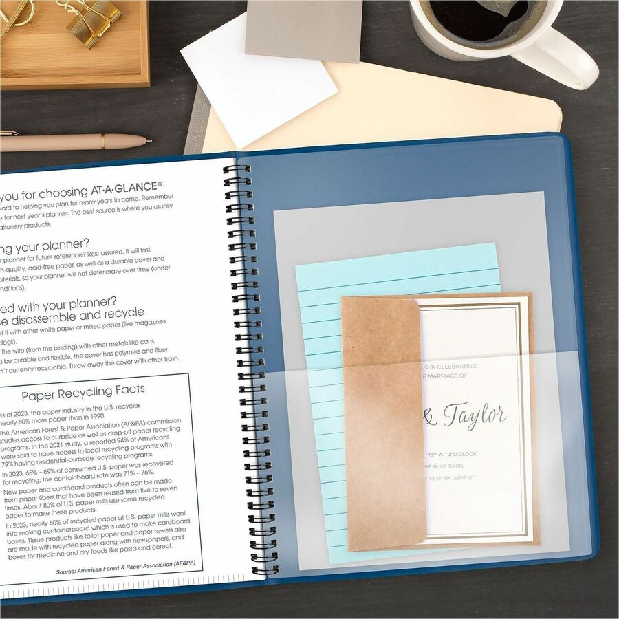 At-A-Glance Fashion Appointment Book Planner - Large Size - Julian Dates - Weekly - 1 Year - January 2024 - December 2024 - 8:00 AM to 9:45 PM - Quarter-hourly, 8:00 AM to 5:45 PM - Quarter-hourly - 1 Week Double Page Layout - 8 1/4" x 11" White Shee