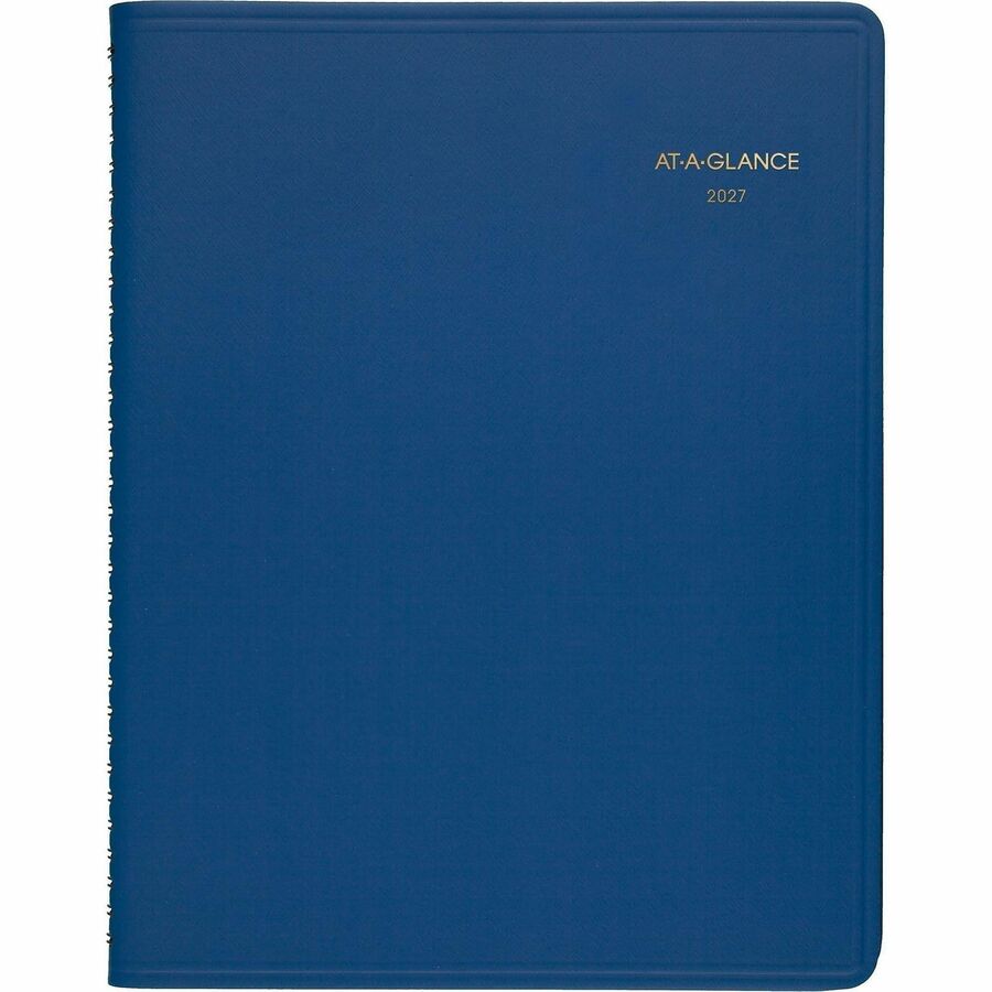 At-A-Glance Fashion Appointment Book Planner - Large Size - Julian Dates - Weekly - 1 Year - January 2024 - December 2024 - 8:00 AM to 9:45 PM - Quarter-hourly, 8:00 AM to 5:45 PM - Quarter-hourly - 1 Week Double Page Layout - 8 1/4" x 11" White Shee