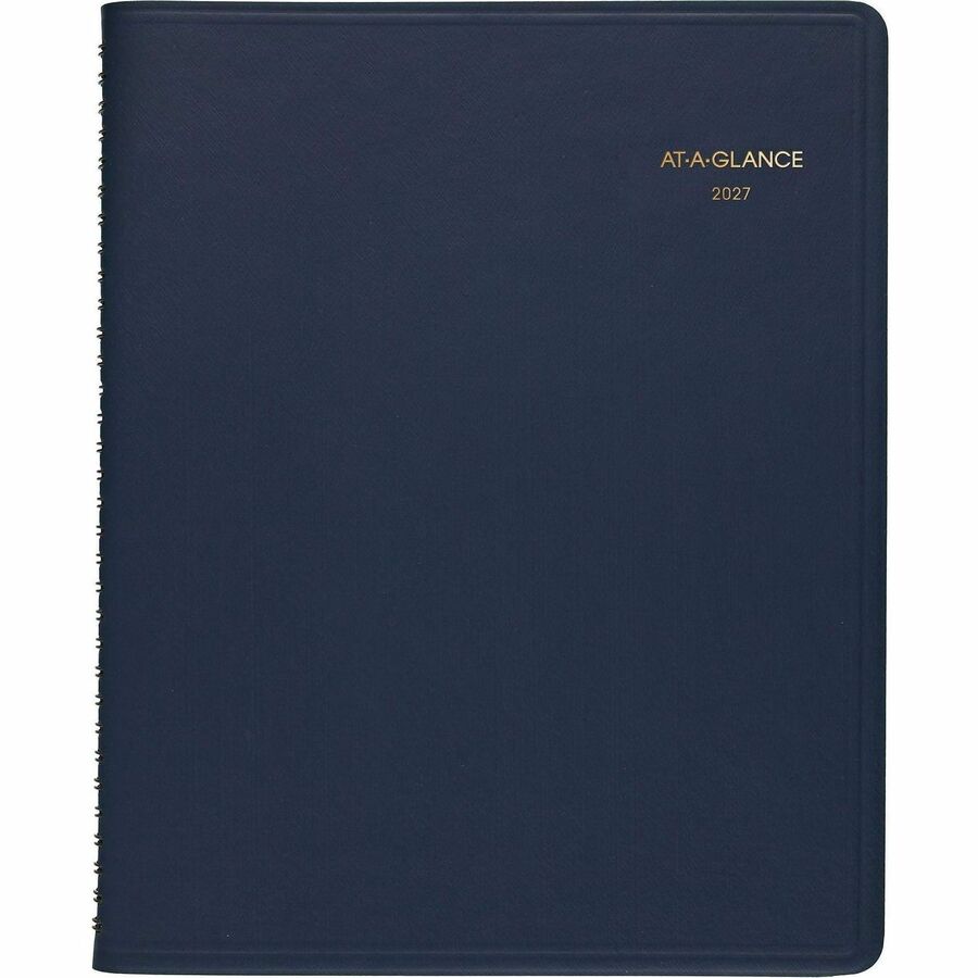 Weekly Appointment Book, 11 x 8.25, Navy Cover, 13-Month (Jan to Jan): 2024 to 2025
