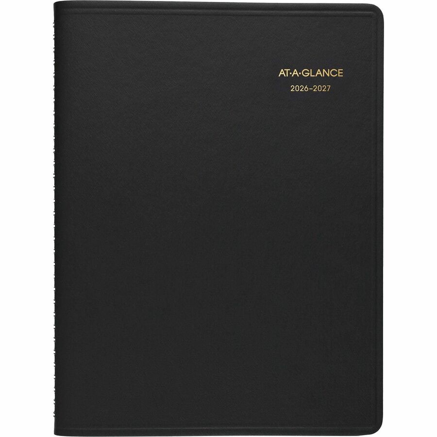 Weekly Appointment Book, 11 x 8.25, Black Cover, 14-Month (July to Aug): 2023 to 2024