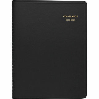 Weekly Appointment Book, 11 x 8.25, Black Cover, 14-Month (July to Aug): 2023 to 2024