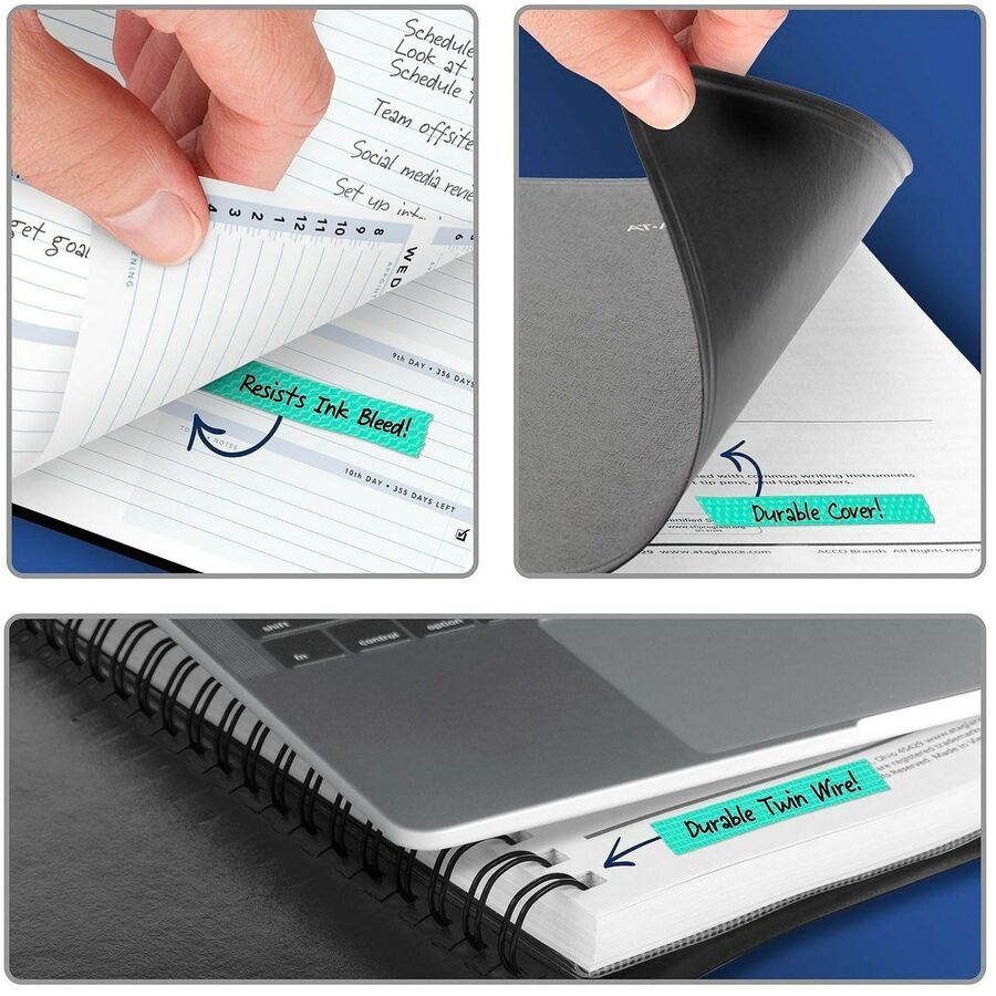 The Action Planner Weekly Appointment Book, 11 x 8, Black Cover, 12-Month (Jan to Dec): 2024
