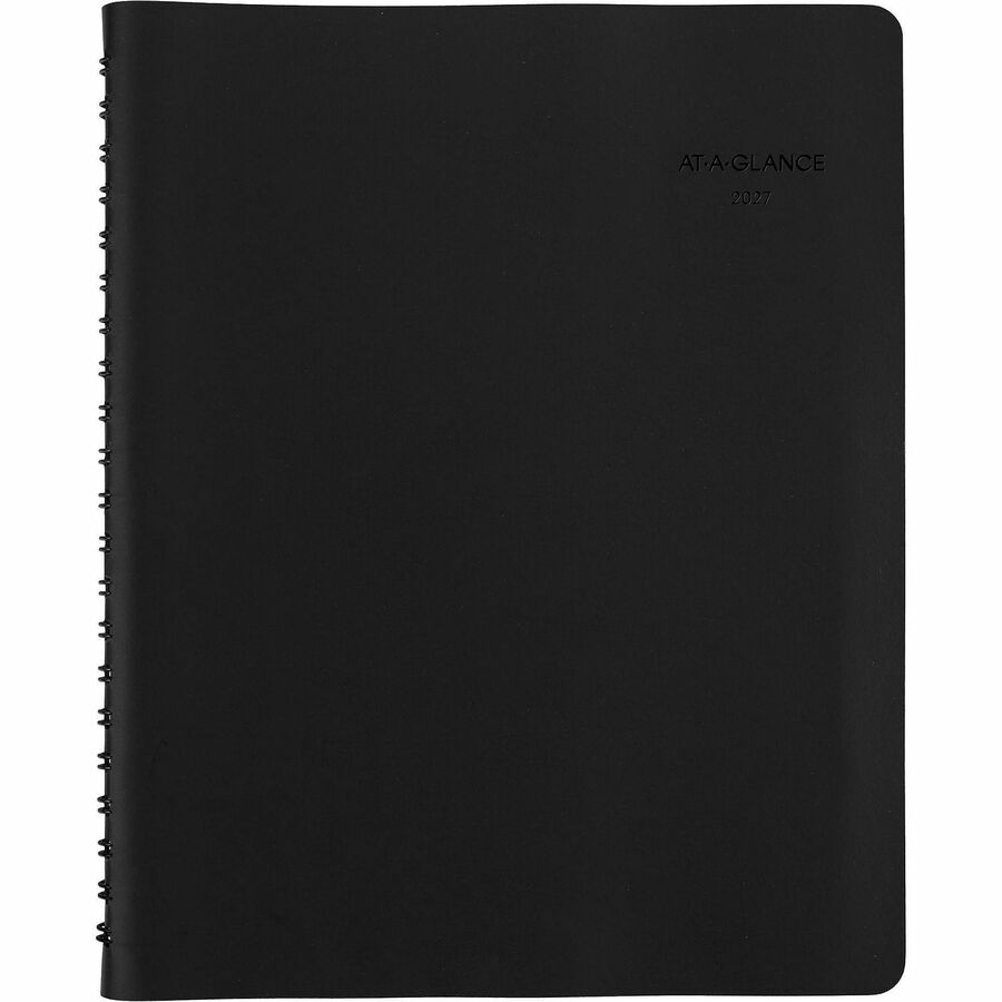 The Action Planner Weekly Appointment Book, 11 x 8, Black Cover, 12-Month (Jan to Dec): 2024